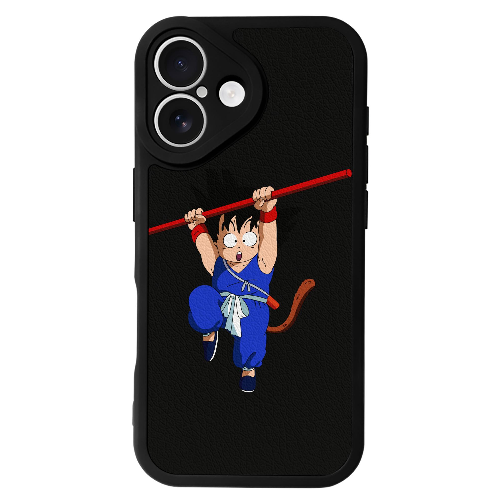 （画像用） ドラゴンボール 孫悟空（そん ごくう）Son Goku カカロット DRAGON BALL Kakarotto 【iPhone 16シリーズ対応】シリコンスマホケース（レザー調） 材質：シリコン